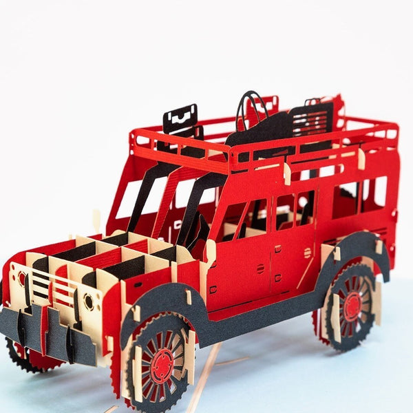 Land Rover Jeep Car Pop-Up Card