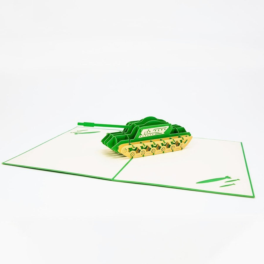 Combat Tank in Green Popup Card