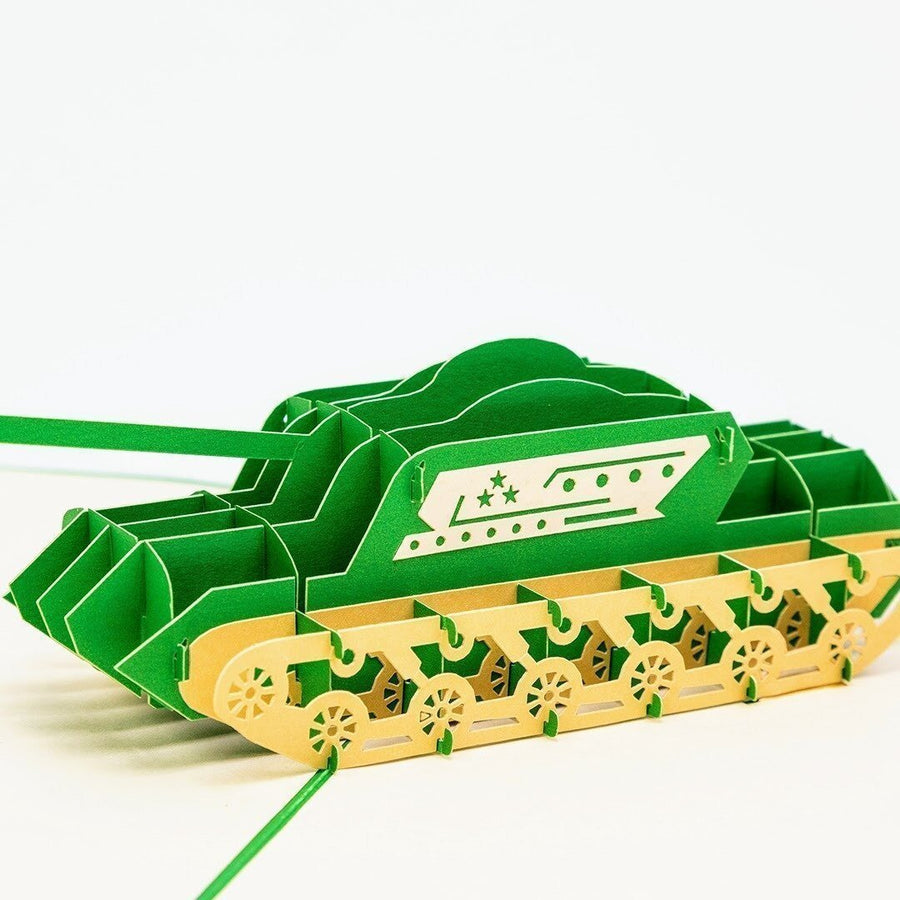 Combat Tank in Green Popup Card