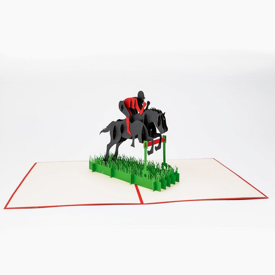 Racing Horse Popup Card