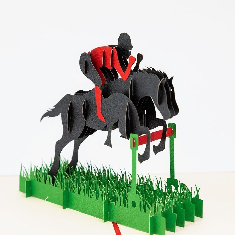 Racing Horse Popup Card