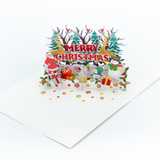 Merry Christmas 3D Pop-Up Card UK