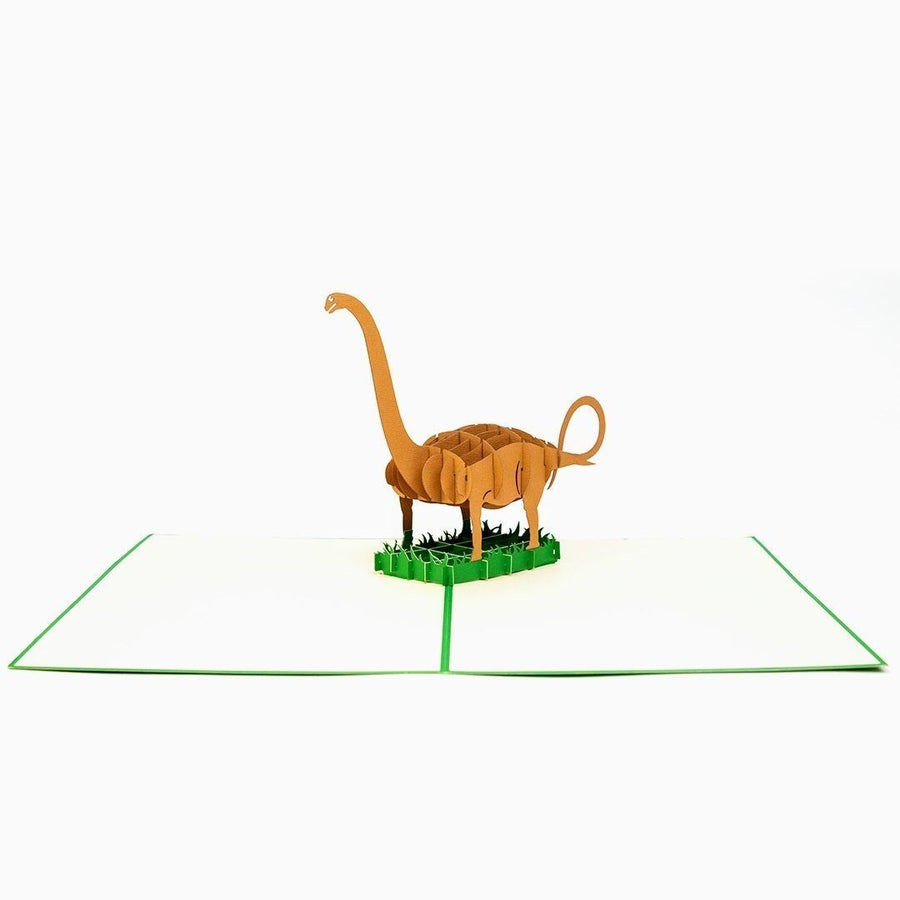 Long Neck Barosaurus Dinosaur Pop Up Card