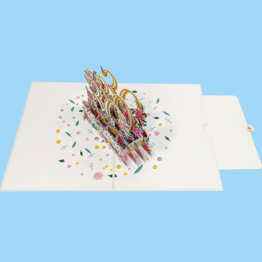 Thirtieth Birthday 3D Pop-Up Card UK