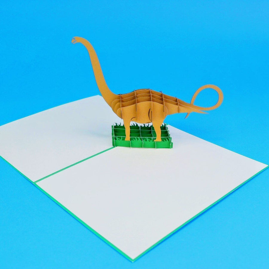 Long Neck Barosaurus Dinosaur Pop Up Card