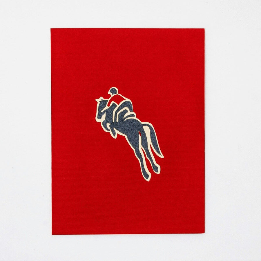 Racing Horse Popup Card