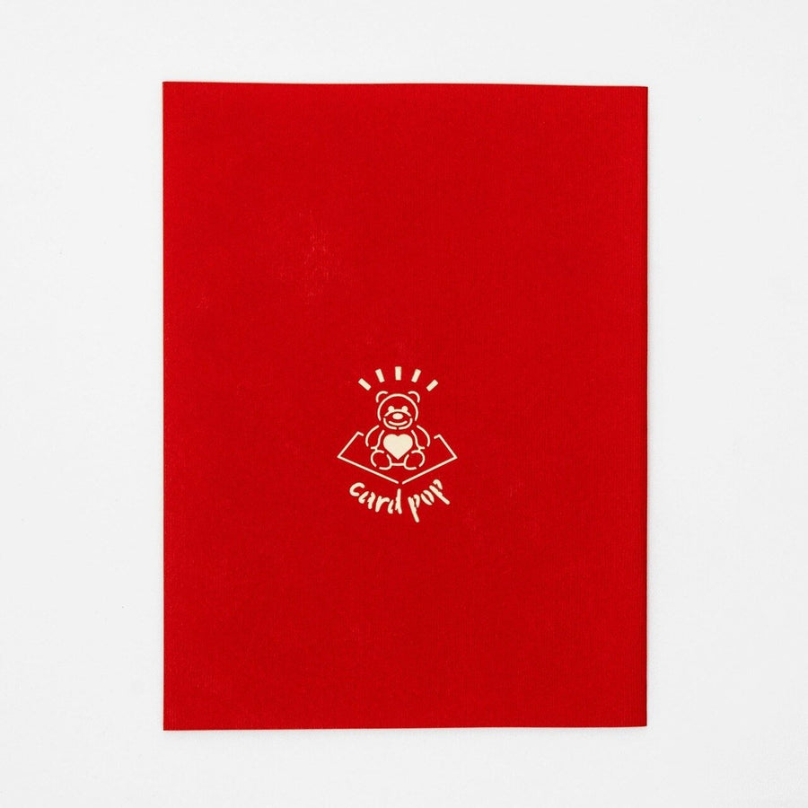 Classic Red Sports Car Popup Card