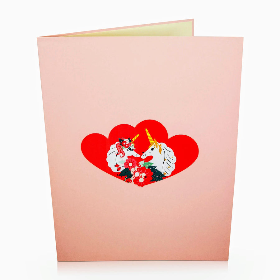 Mother & Daughter Unicorn & Rainbow 3D Pop Up Card