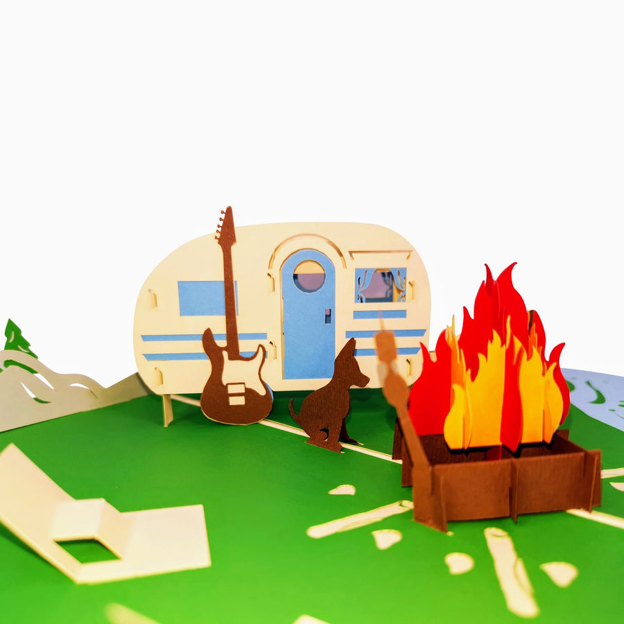 Caravan 3D Pop Up Card UK