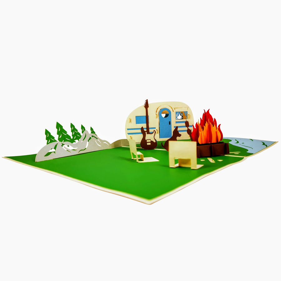 Caravan 3D Pop Up Card UK