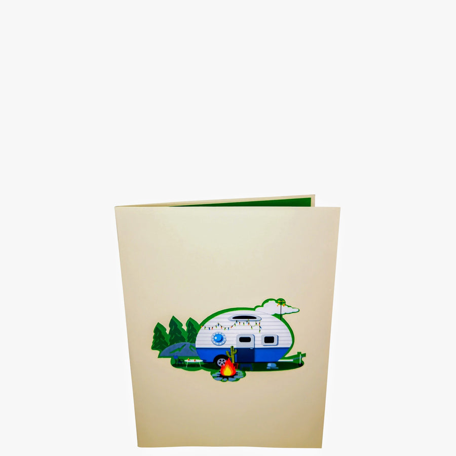 Caravan 3D Pop Up Card UK