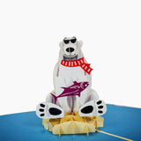 Polar Bear 3D Pop Up Card UK