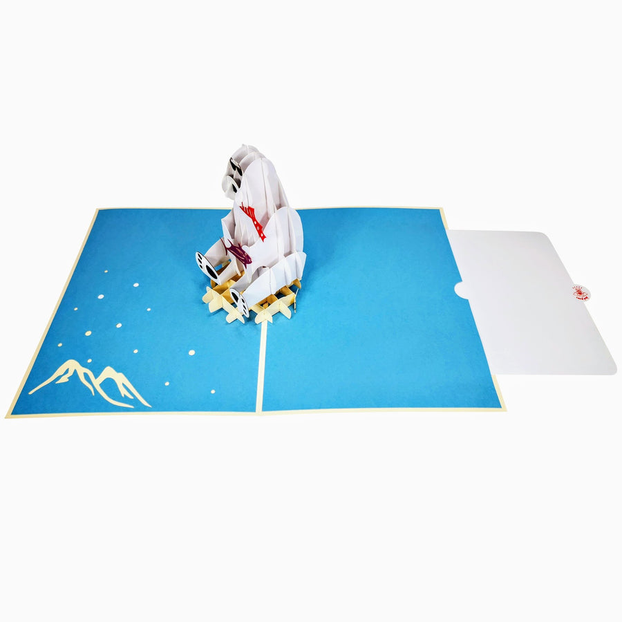 Polar Bear 3D Pop Up Card UK