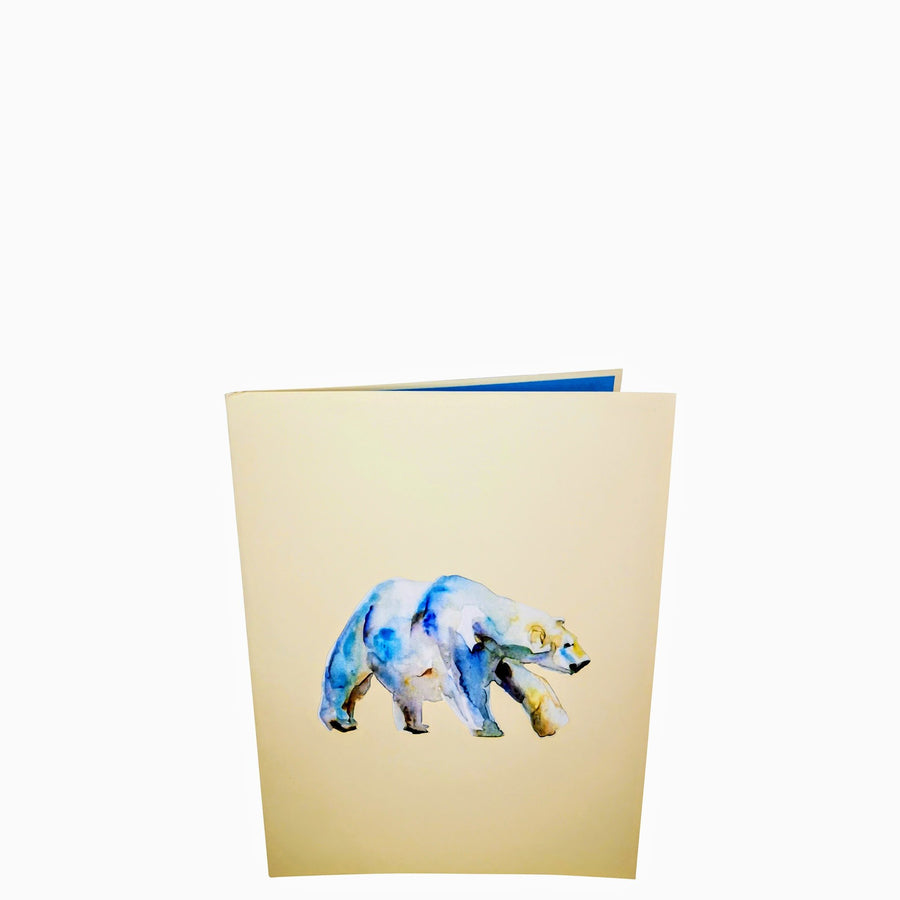 Polar Bear 3D Pop Up Card UK