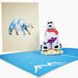 Polar Bear 3D Pop Up Card UK