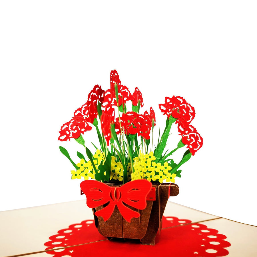 Pansy in a Pot 3D Pop Up Card UK