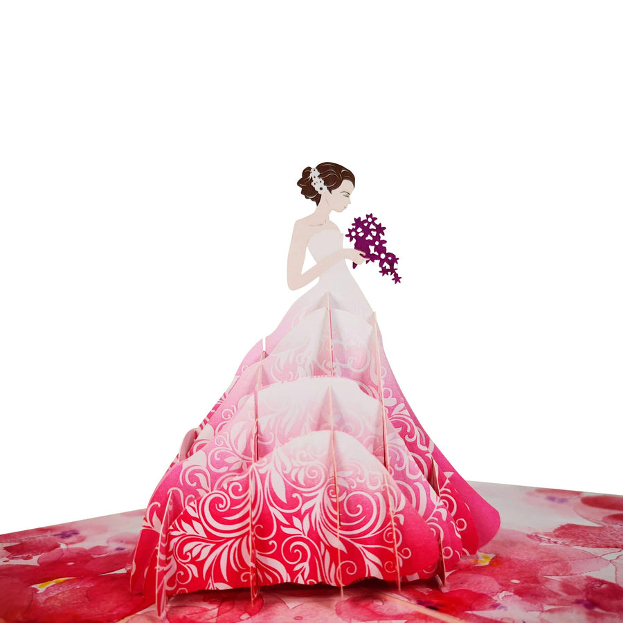 Flower Bride 3D Pop Up Card UK