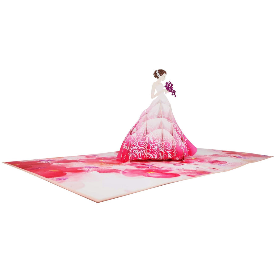 Flower Bride 3D Pop Up Card UK