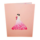 Flower Bride 3D Pop Up Card UK