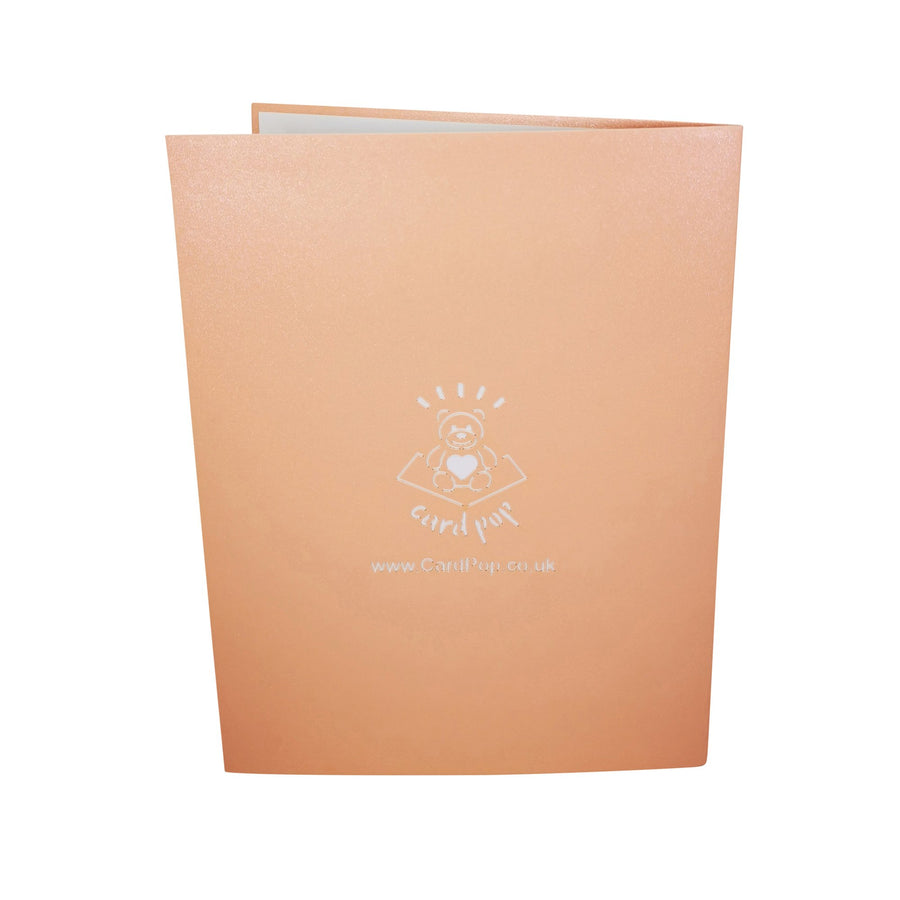 White Unicorn with Rainbow Mane 3D Pop Up Card UK