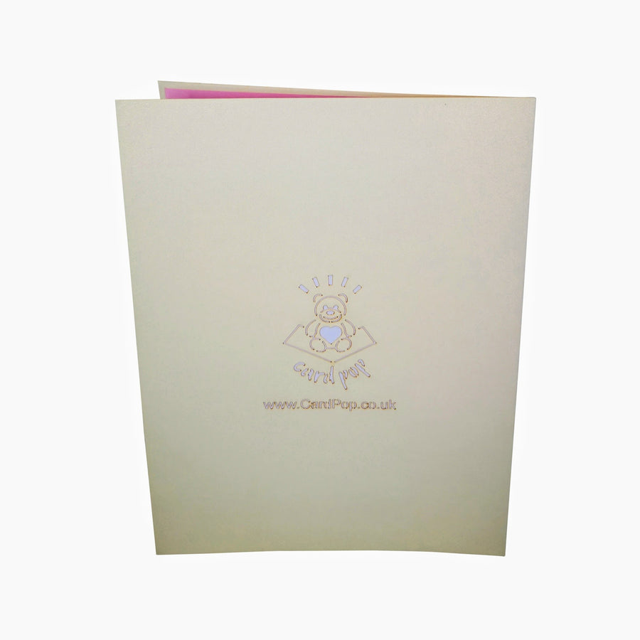 Unicorn Head with Rainbow Mane 3D Pop Up Card UK