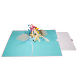 Unicorn Flying in the Clouds 3D Pop Up Card UK