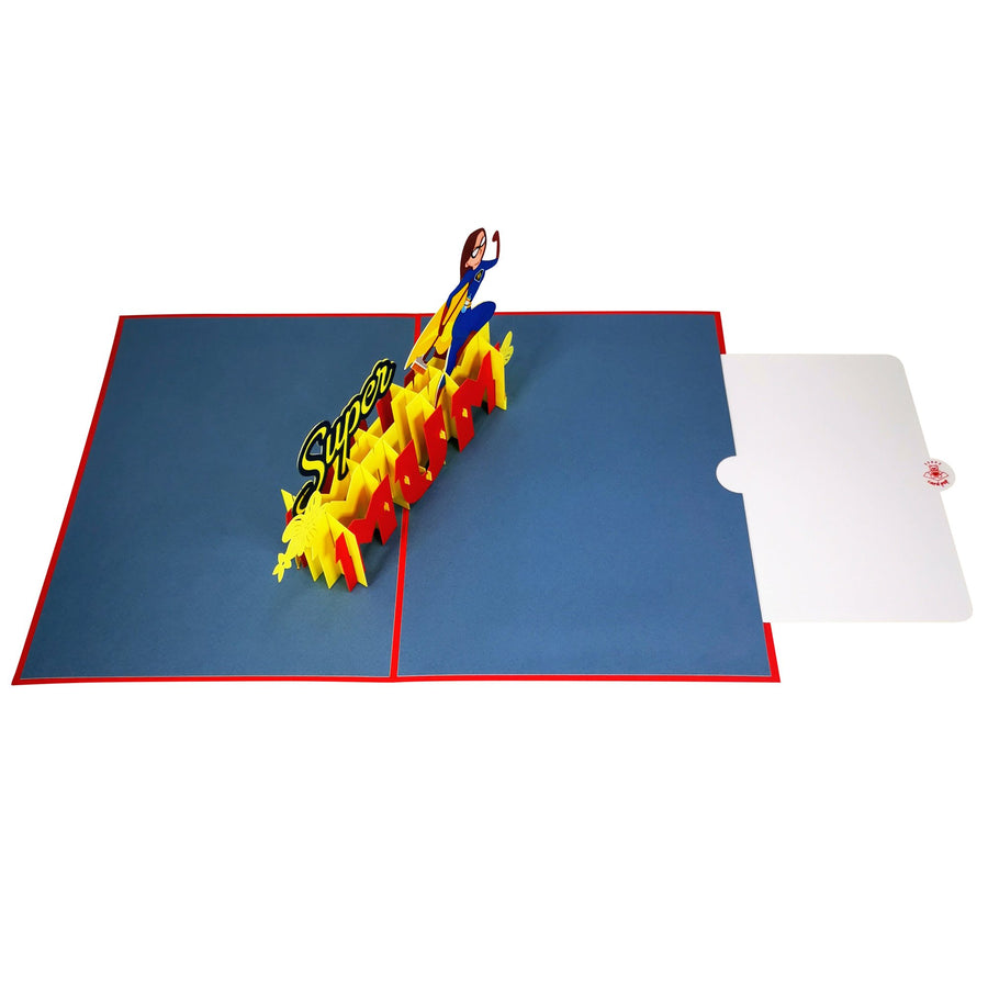 Super Mum 3D Pop Up Card UK