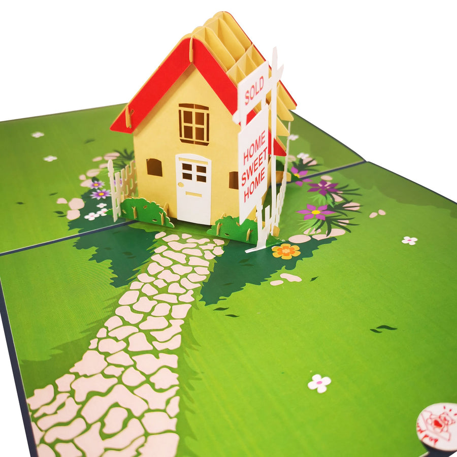 New Home Sweet Home 3D Pop Up Card UK
