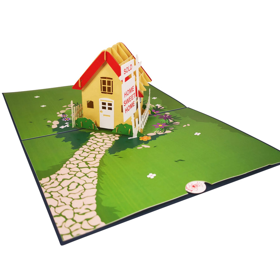New Home Sweet Home 3D Pop Up Card UK