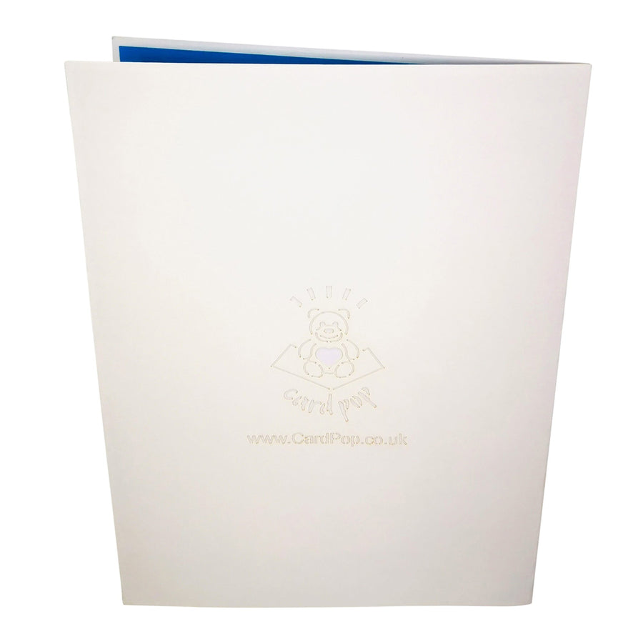 Love Heart Hot Air Balloon 3D Pop Up Card UK