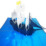 Galleon Warship 3D Pop Up Card UK