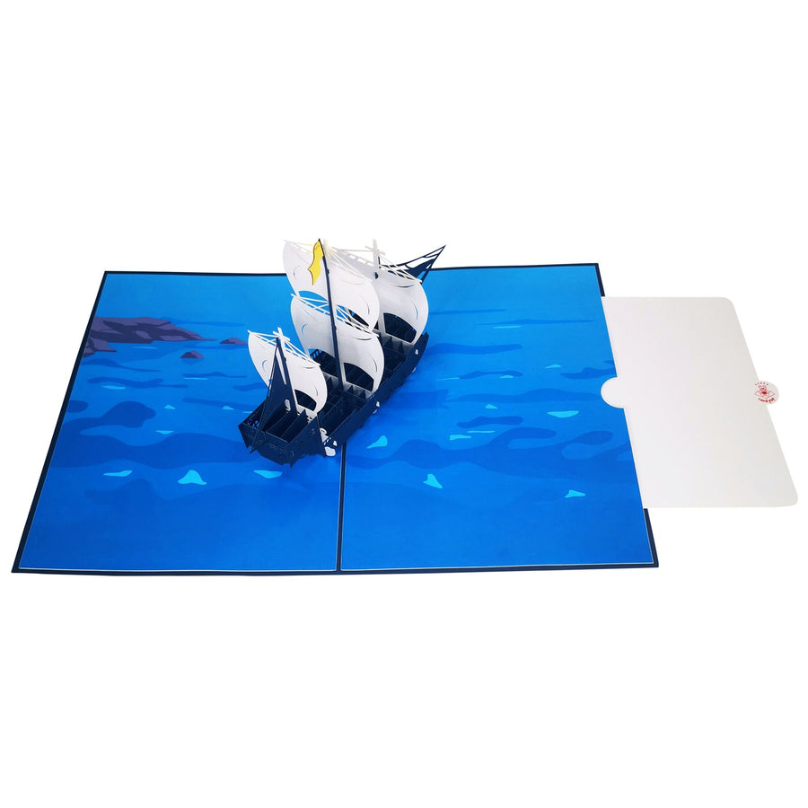 Galleon Warship 3D Pop Up Card UK