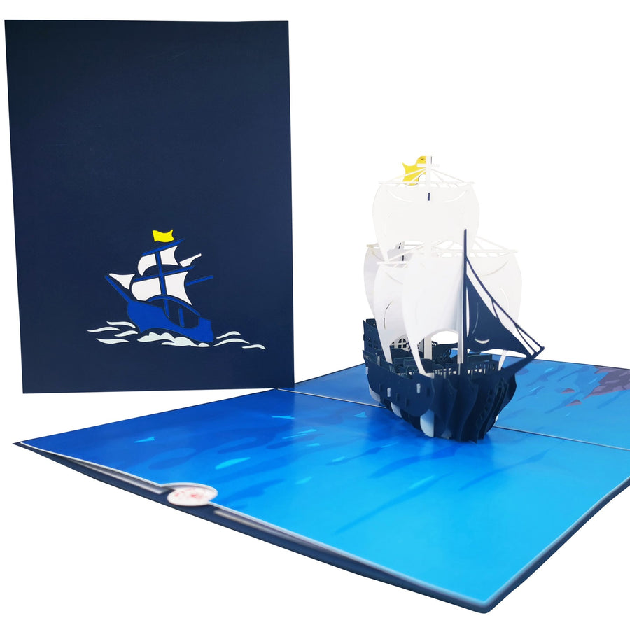 Galleon Warship 3D Pop Up Card UK
