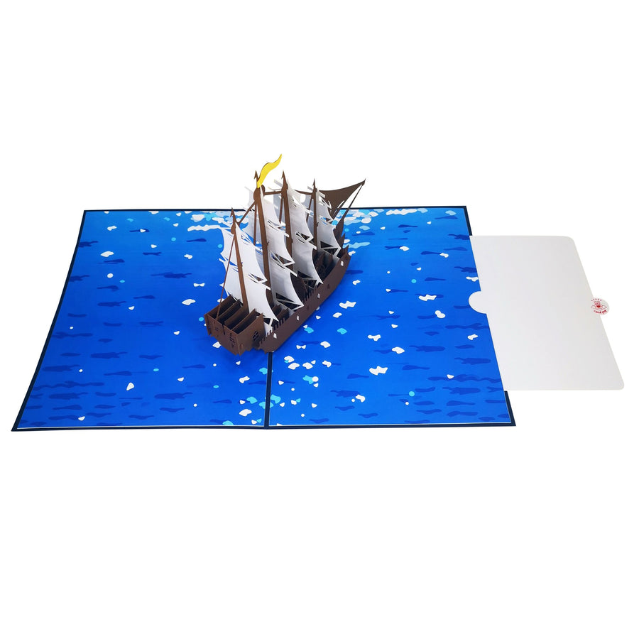 Spanish Galleon 3D Pop Up Card UK