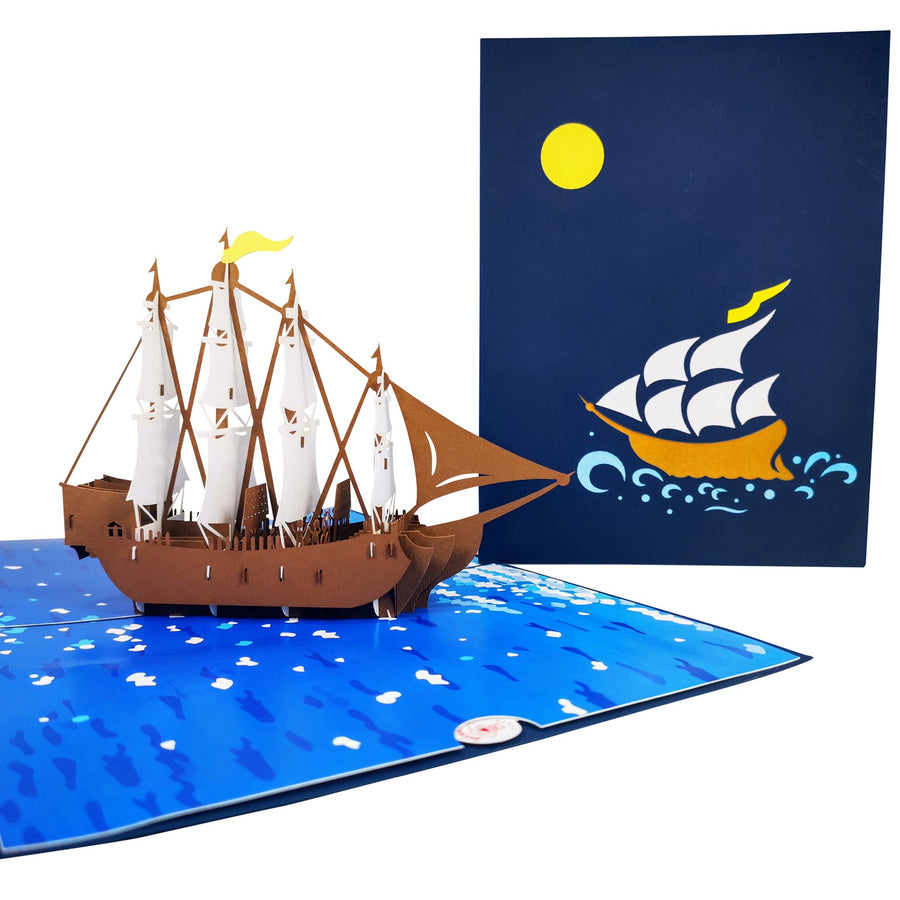 Spanish Galleon 3D Pop Up Card UK