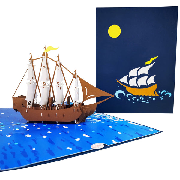 Spanish Galleon Pop-Up Card