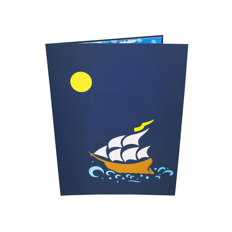 Spanish Galleon 3D Pop Up Card UK