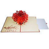 Tree of Hearts Love Valentine Anniversary Wedding 3D Pop Up Card UK