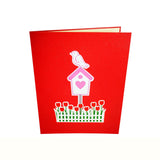 Lovebird and Heart Bird Box Love Valentine Anniversary Wedding 3D Pop Up Card UK