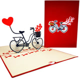 Love Bicycle Love Valentine Anniversary Wedding 3D Pop Up Card UK