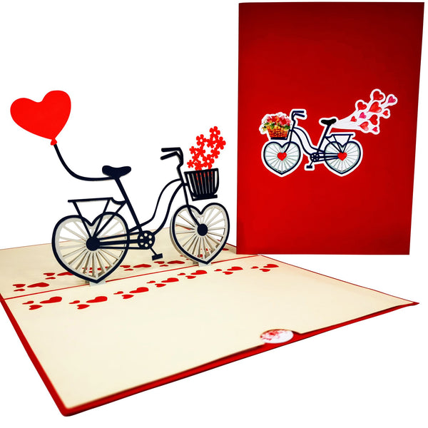 Love Bicycle Pop-Up Card