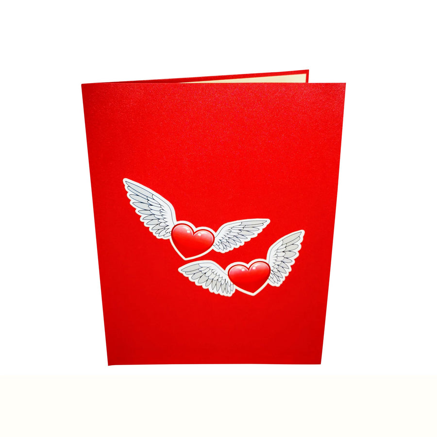 Fluttering Love Hearts Valentine Anniversary Wedding 3D Pop Up Card UK