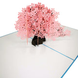 Cherry Blossom Tree in the Wind 3D Pop Up Card UK