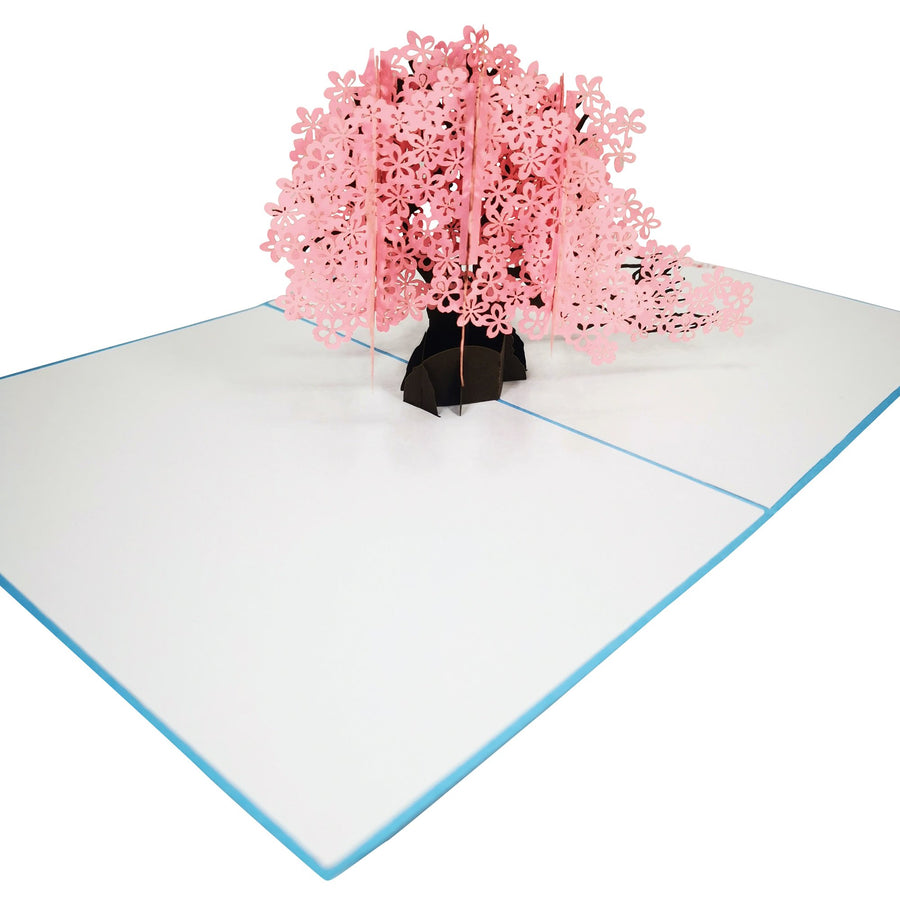 Cherry Blossom Tree in the Wind 3D Pop Up Card UK