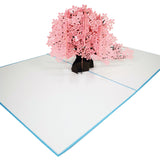 Cherry Blossom Tree in the Wind 3D Pop Up Card UK