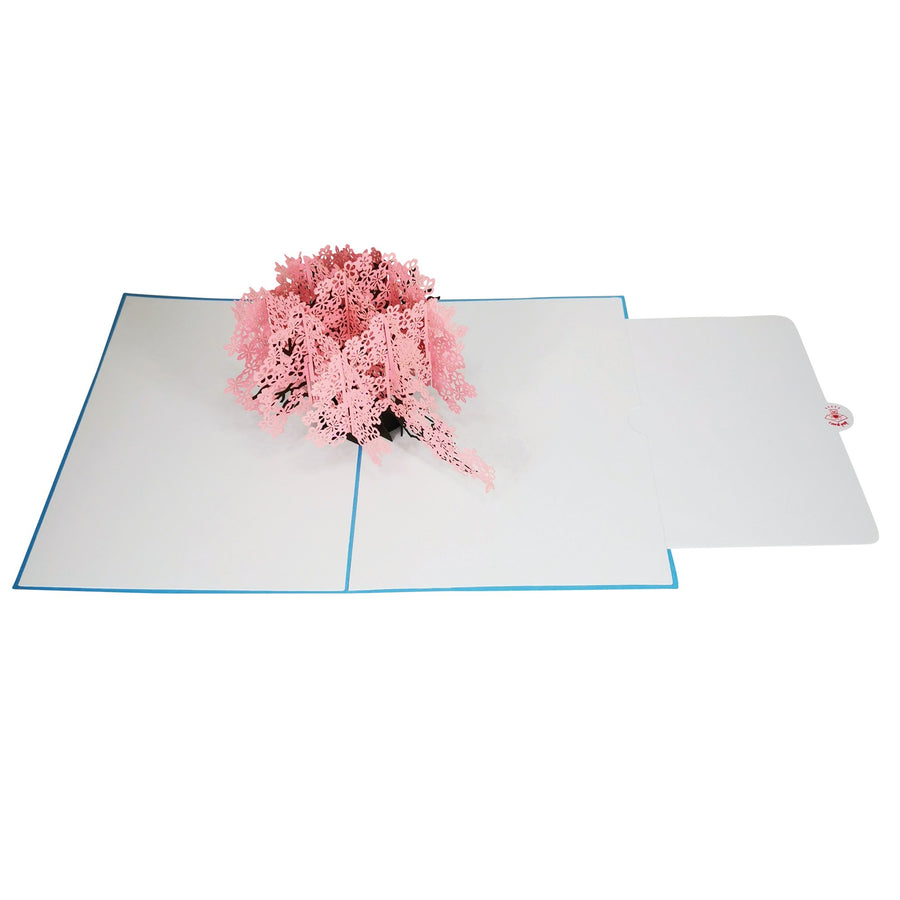 Cherry Blossom Tree in the Wind 3D Pop Up Card UK
