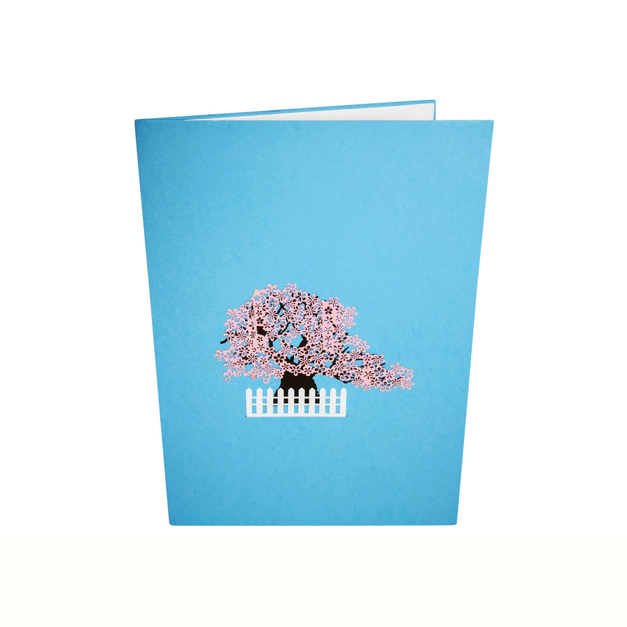 Cherry Blossom Tree in the Wind 3D Pop Up Card UK