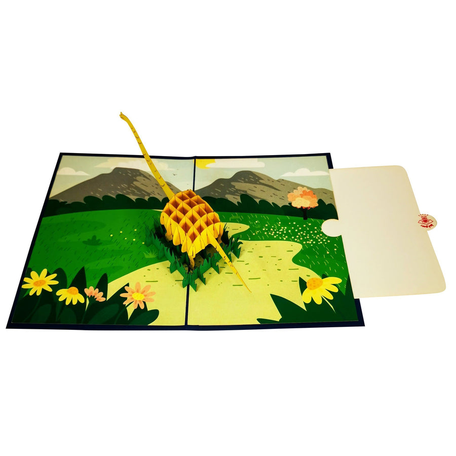 Long Neck Dinosaur 3D Pop Up Card UK
