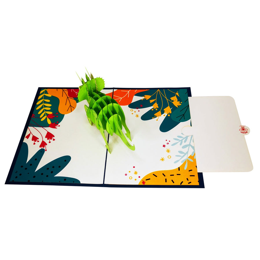Triceratops Dinosaur 3D Pop Up Card UK