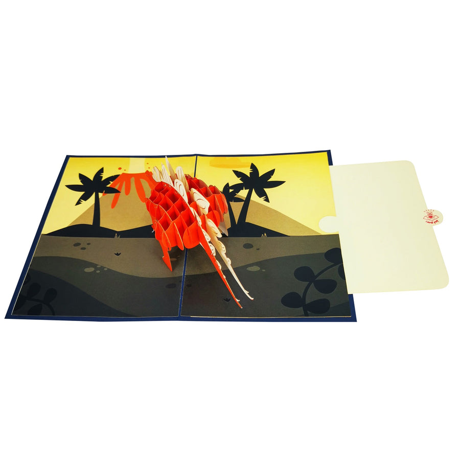 Stegosaurus Dinosaur 3D Pop Up Card UK